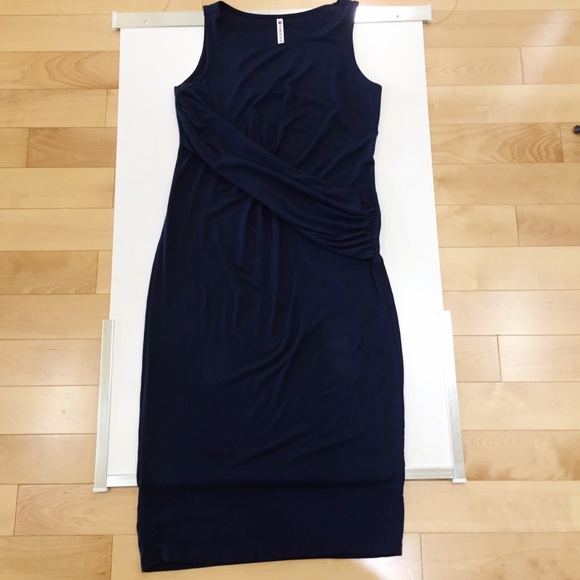 Fabletics Navy Blue Sleeveless Jersey Tank Dress XS - Picture 11 of 13